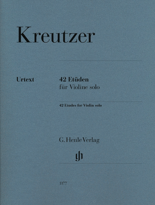 Book cover for 42 Etudes for Violin Solo