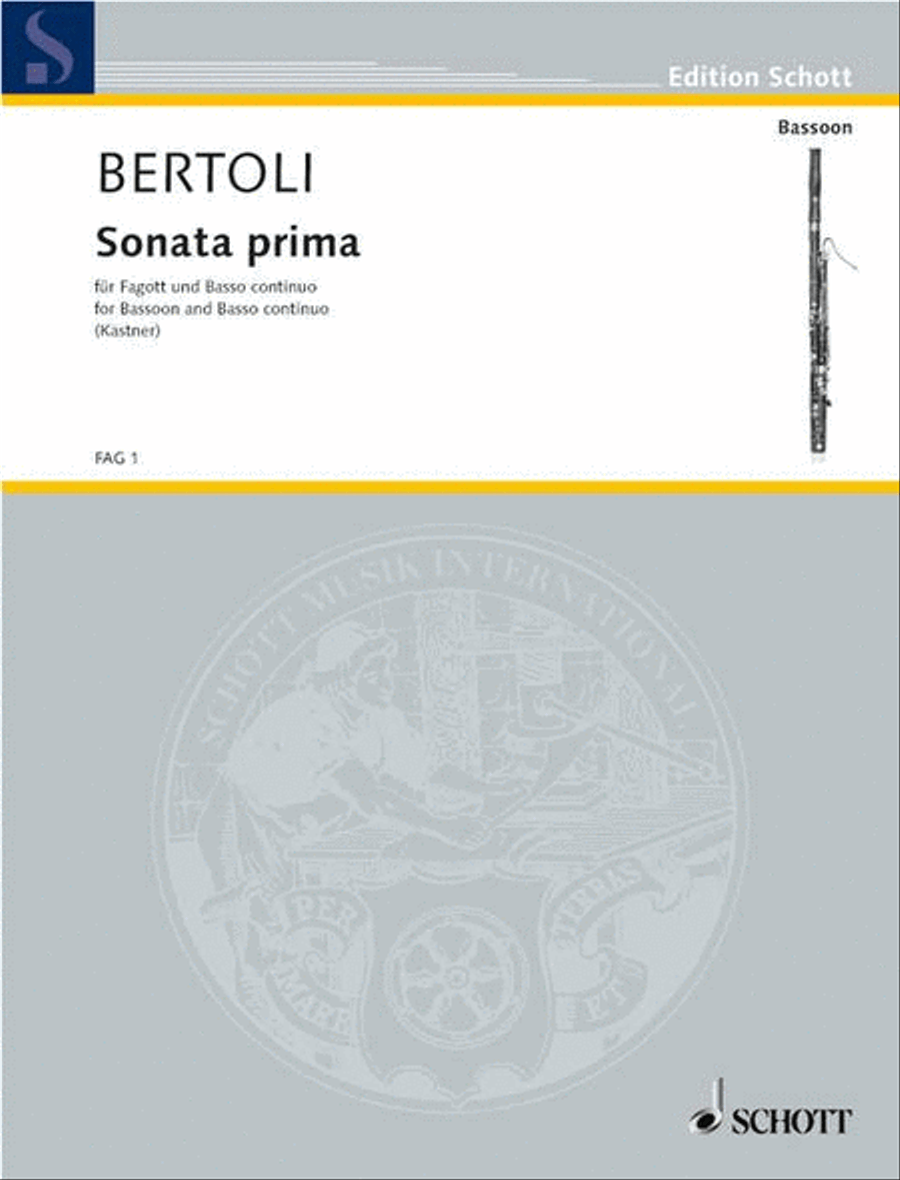 Sonata prima Sonata prima Bassoon Solo scores gallery preview page 1