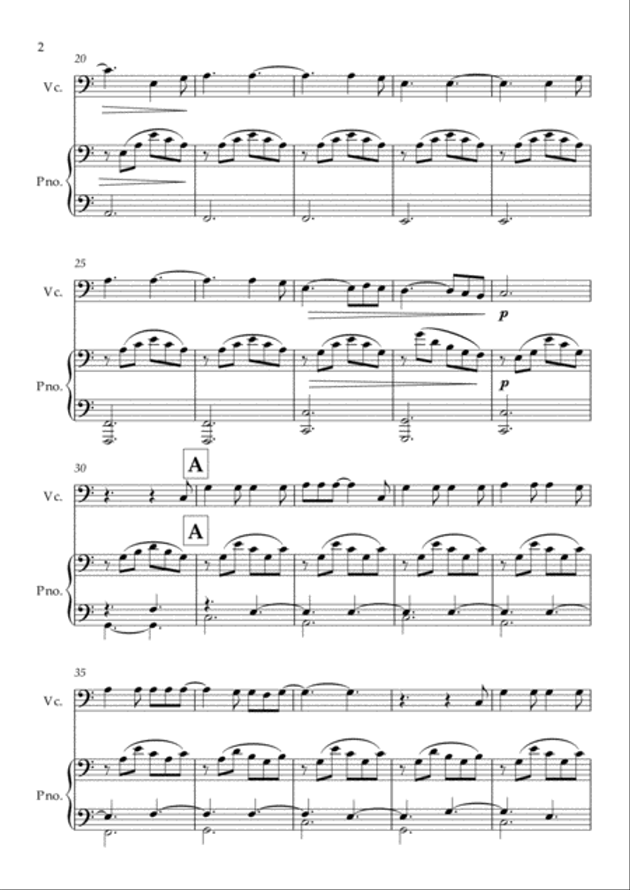 Hallelujah Piano scores gallery preview page 2