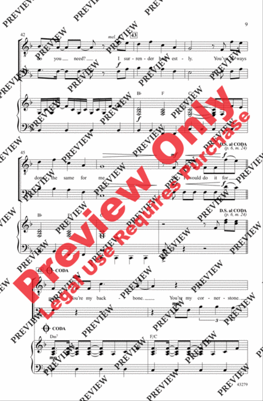 Gone, Gone, Gone Men's Choir scores gallery preview page 9