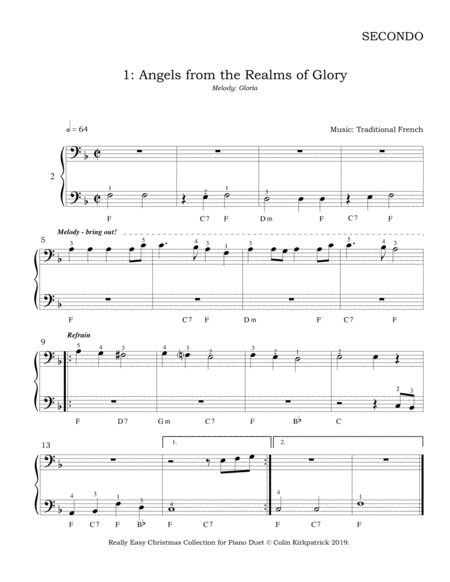 Really Easy Christmas Collection (20 carols and hymns for piano duet) image number null