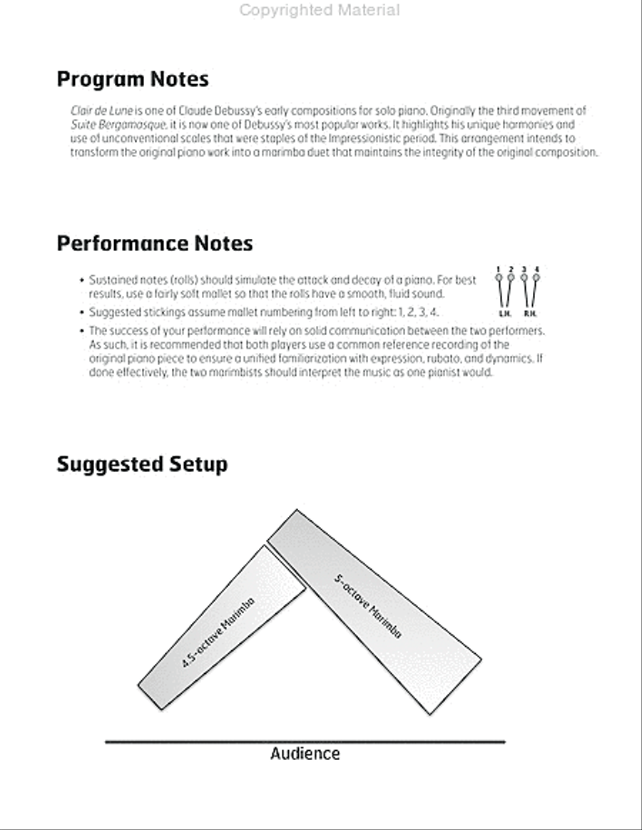 Clair de Lune Marimba scores gallery preview page 3