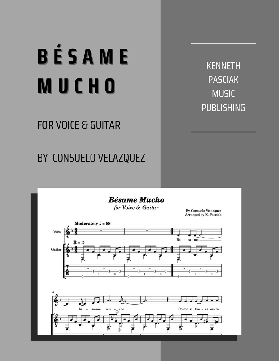 Bésame Mucho Bésame Mucho Acoustic Guitar scores gallery preview page 1