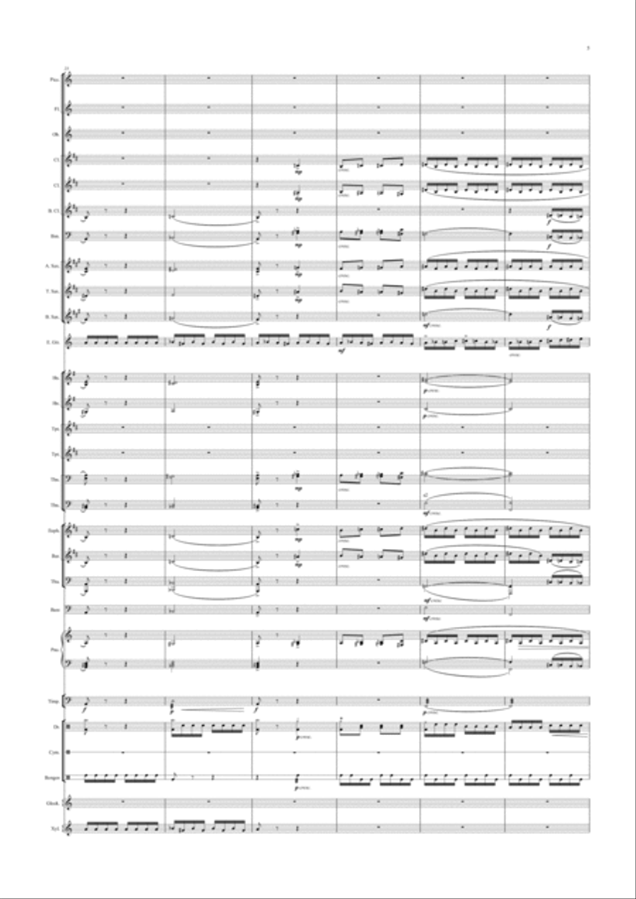 Flight Of The Bumblebee Flight Of The Bumblebee Concert Band scores gallery preview page 5