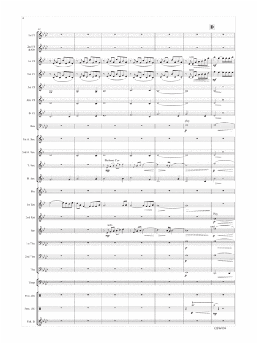 Elegy Concert Band scores gallery preview page 5
