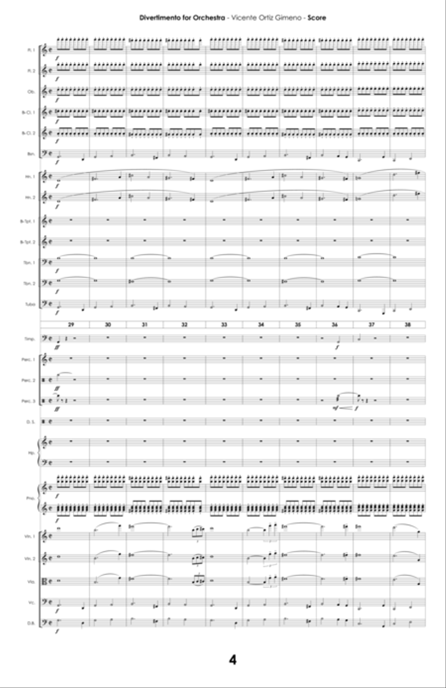 Divertimento For Orchestra Jazz Ensemble scores gallery preview page 4