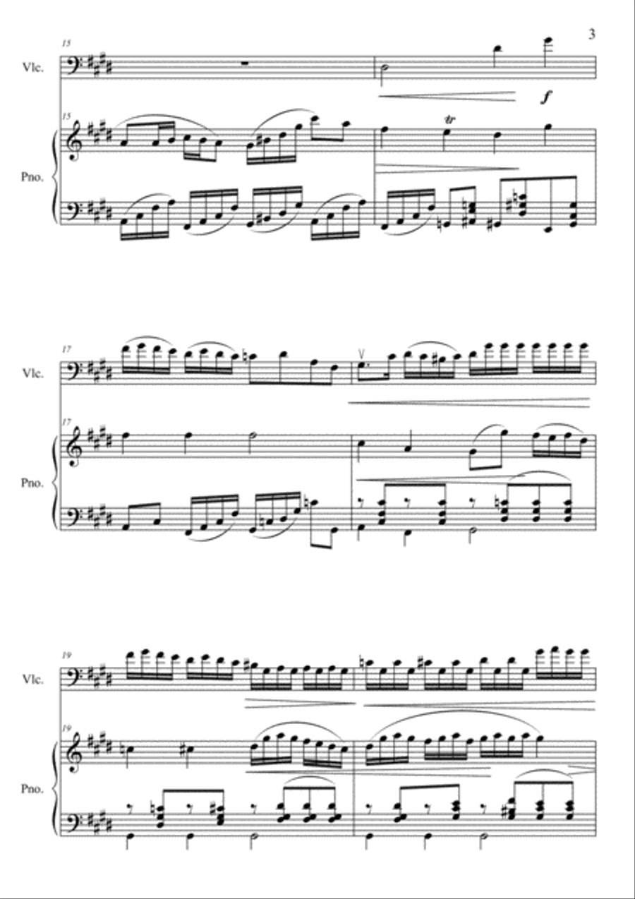 Cello Sonata, op. 6 Piano scores gallery preview page 5
