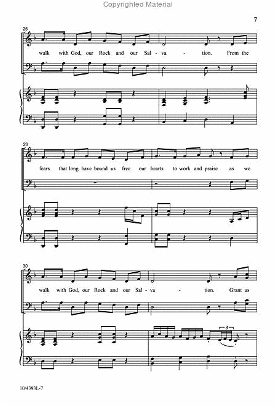 Our Rock and Our Salvation 4-Part scores gallery preview page 6