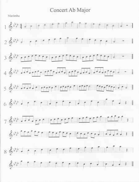 Beginning Keyboard Exercise Packet (Solo, Front Ensemble, Marimba, Vibraphone)
