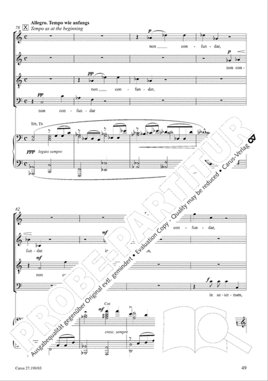 Te Deum 4-Part scores gallery preview page 50