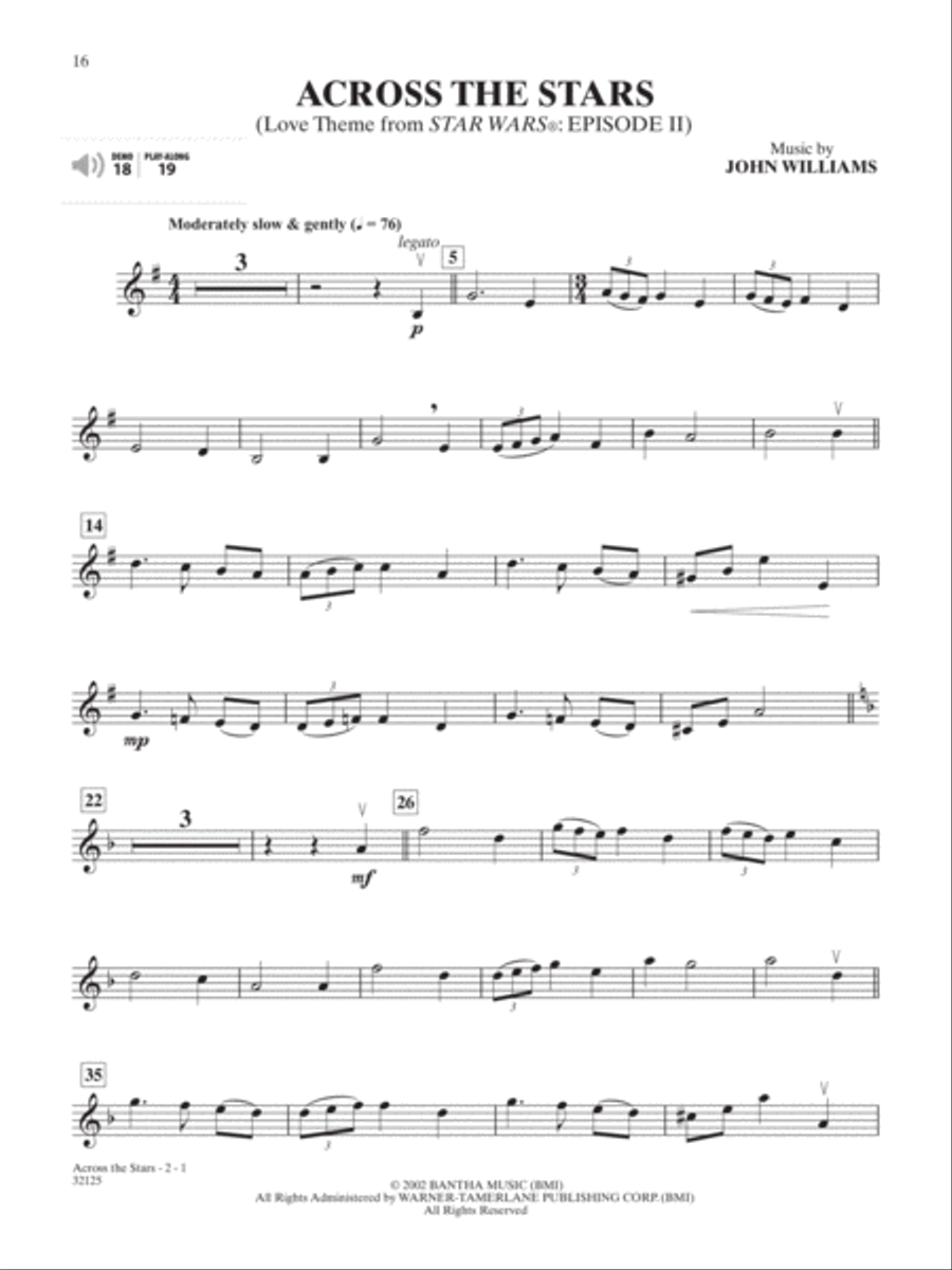 Star Wars I-VI Instrumental Solos - Violin image number null