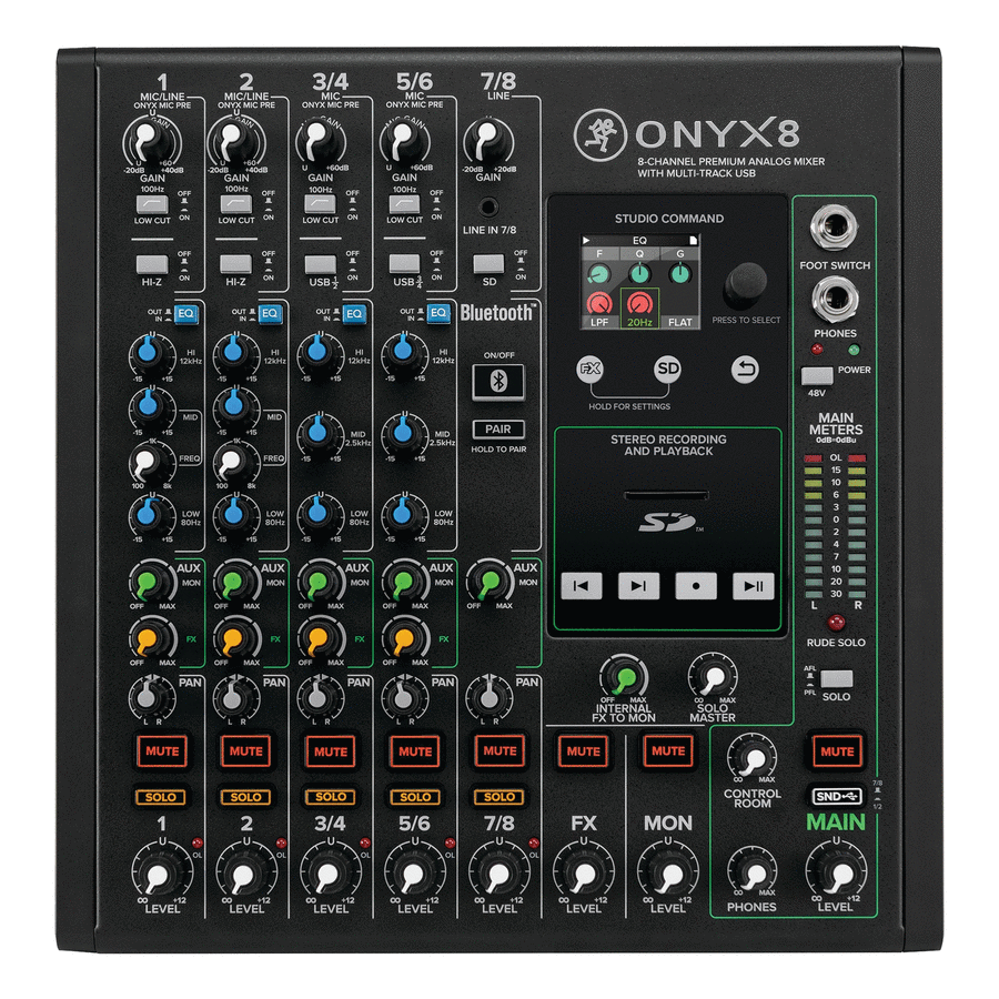 Onyx8 8-Channel Premium Analog USB Mixer School and Community scores gallery preview page 1