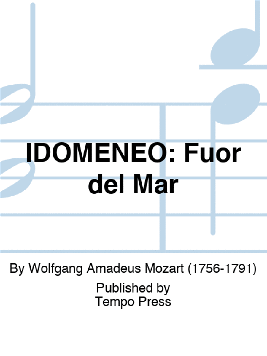 IDOMENEO: Fuor del Mar Score scores gallery preview page 1