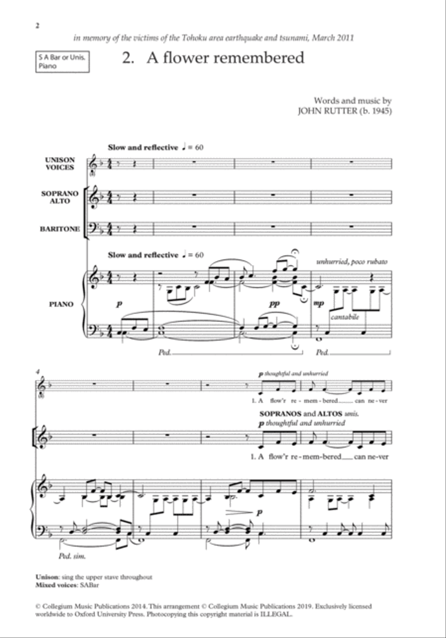 The Oxford Book of Flexible Choral Songs Unison Choir scores gallery preview page 2