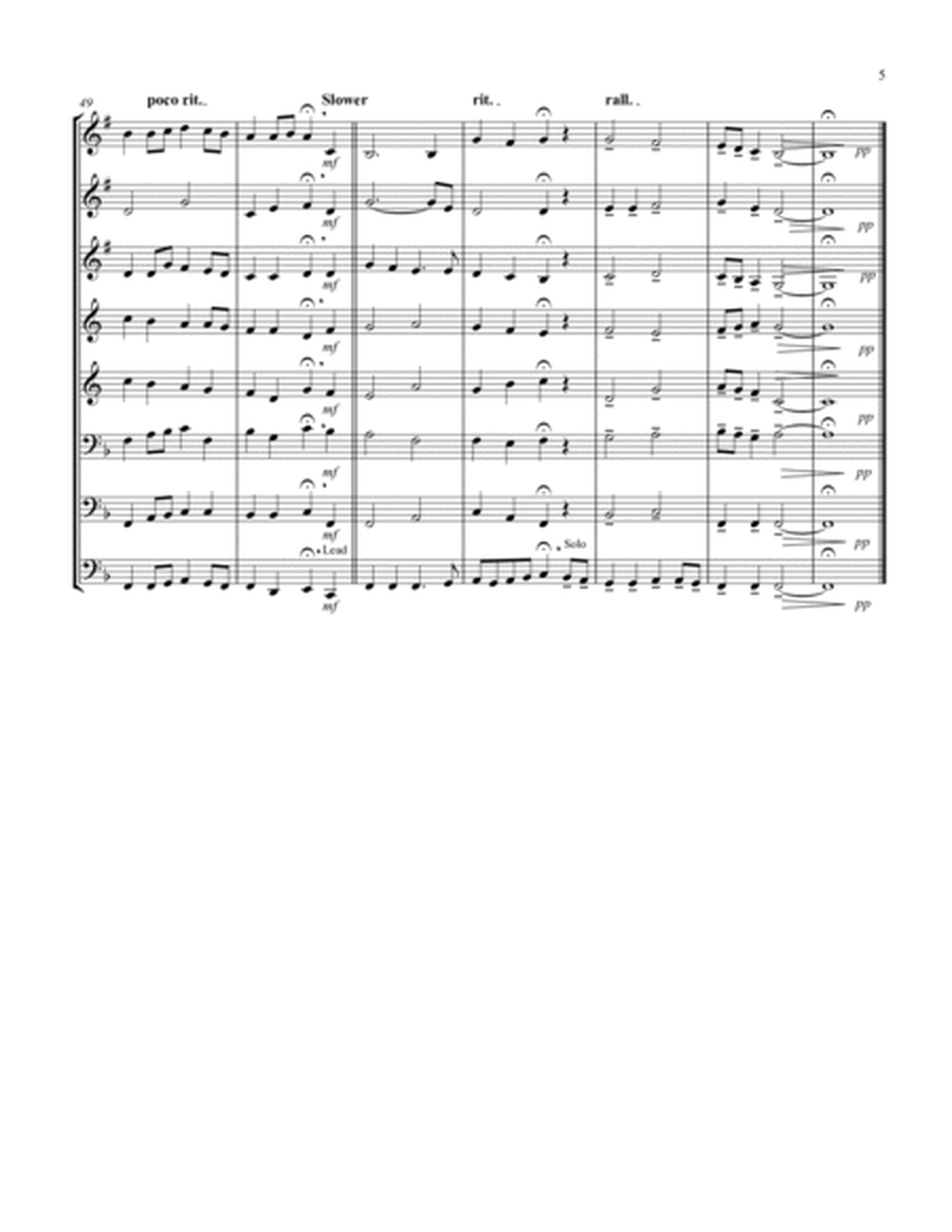 Simple Gifts ('Tis the Gift to Be Simple) (F) (Brass Octet - 3 Trp, 2 Hrn, 2 Trb, 1 Tuba) (Tuba lead