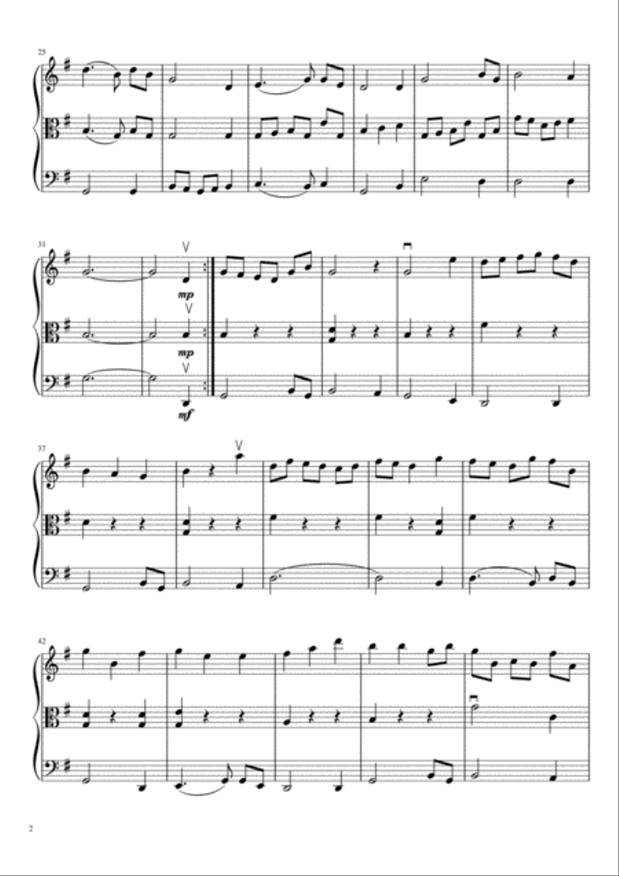 Amazing Grace Amazing Grace String Trio scores gallery preview page 3
