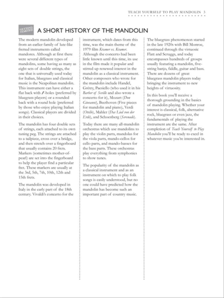Alfred's Teach Yourself to Play Mandolin Mandolin scores gallery preview page 4