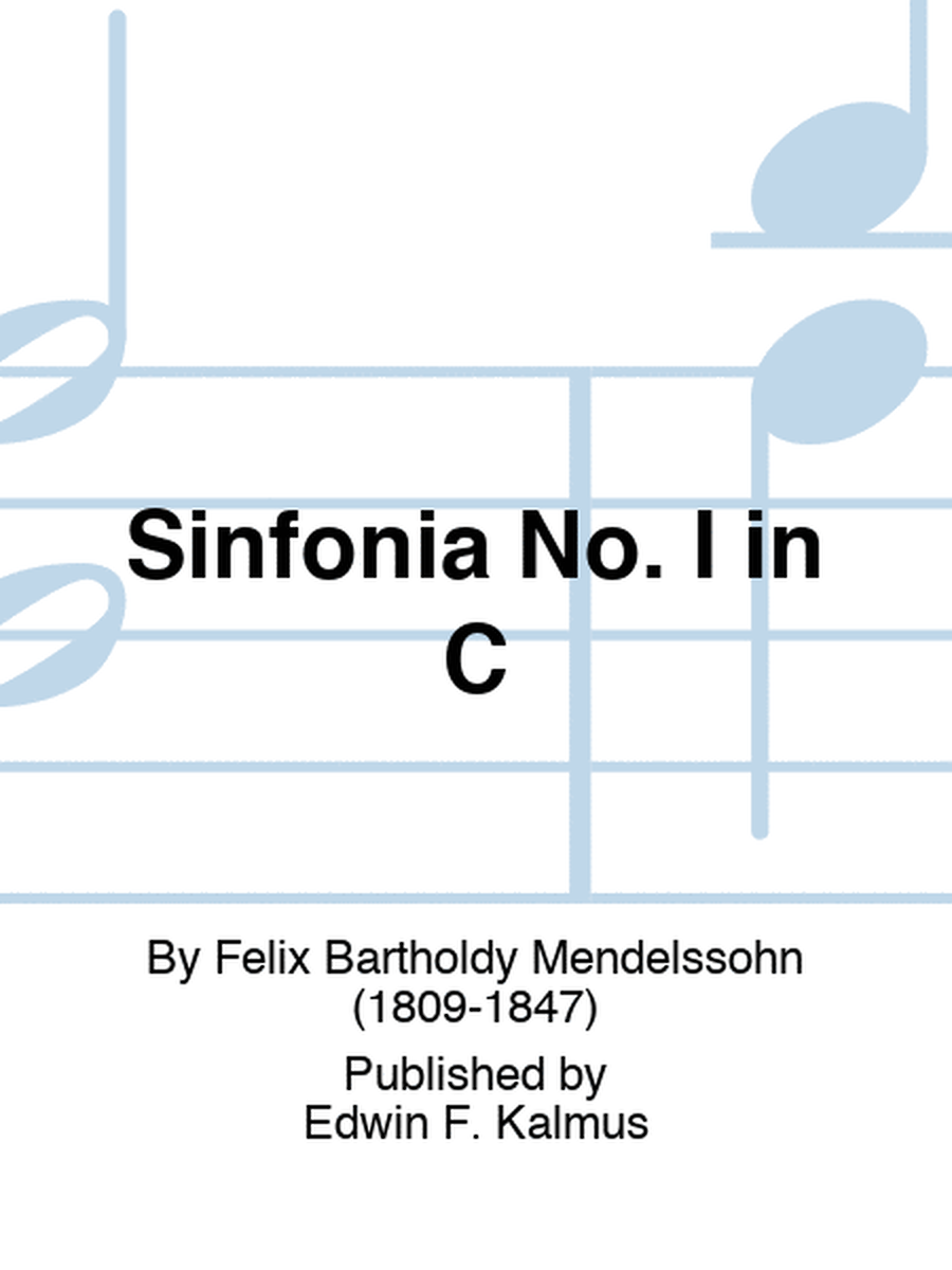 Sinfonia No. I in C