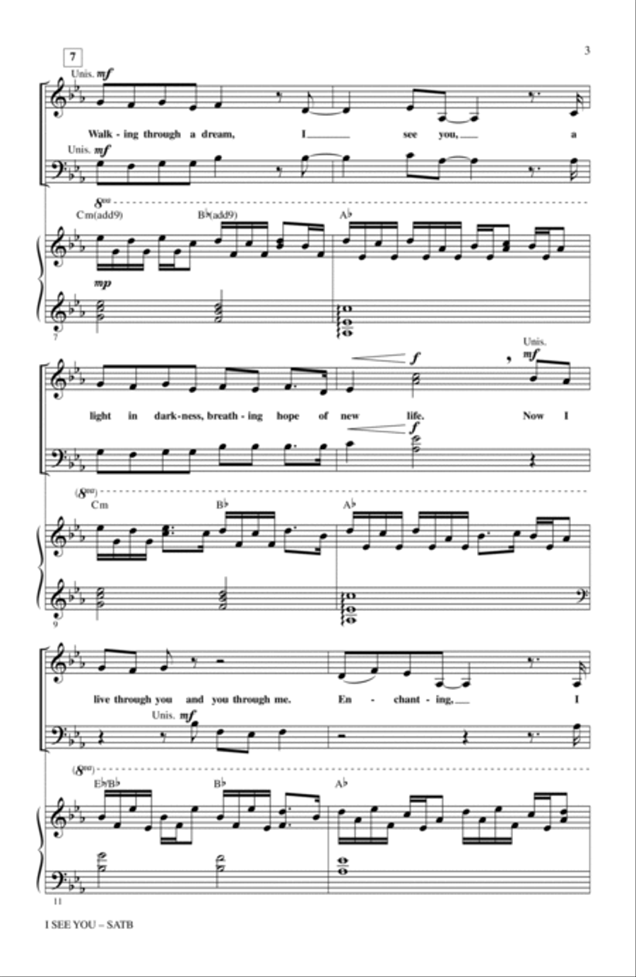 I See You (Theme from Avatar) 4-Part scores gallery preview page 2