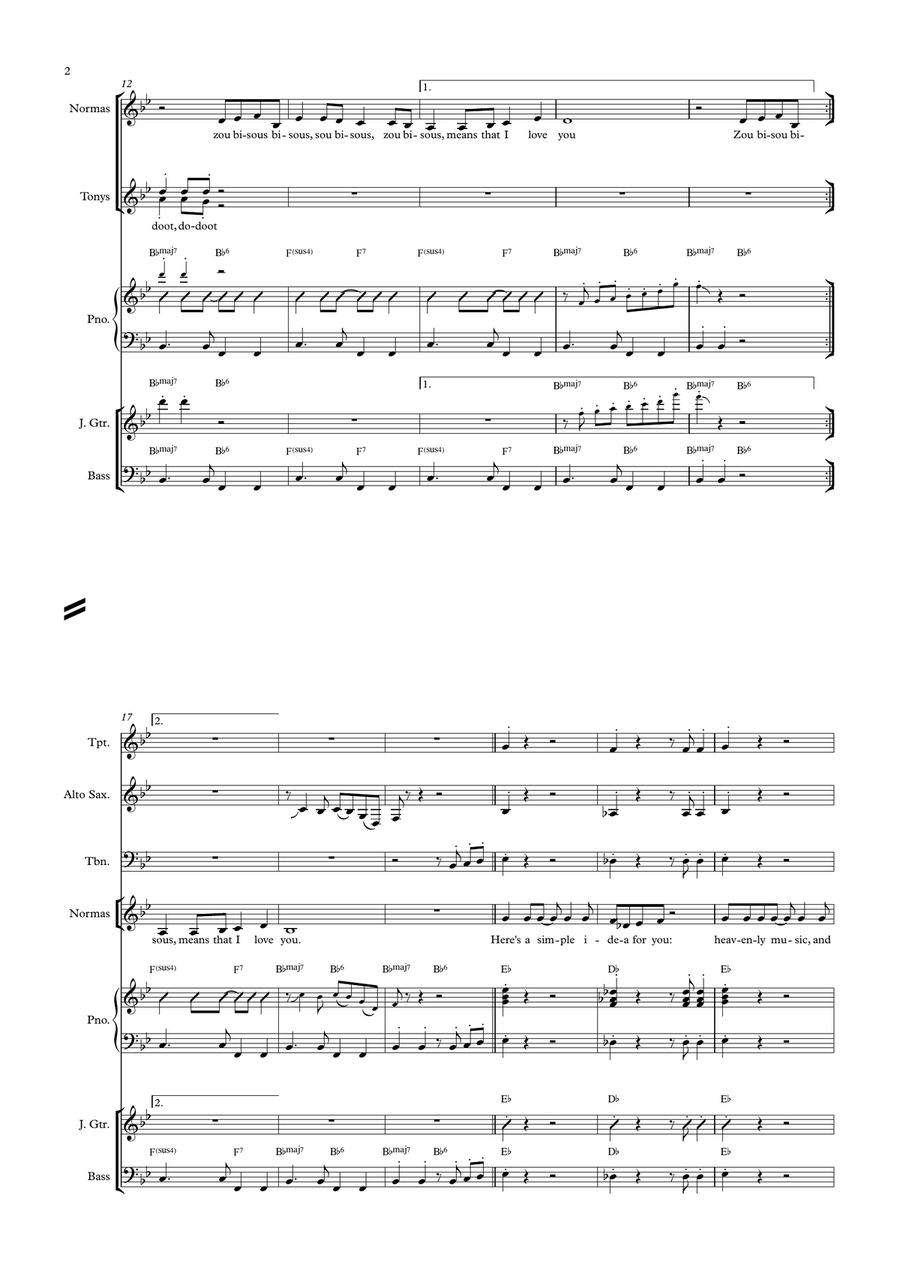 Zou Bisou Bisou Zou Bisou Bisou SSA scores gallery preview page 2