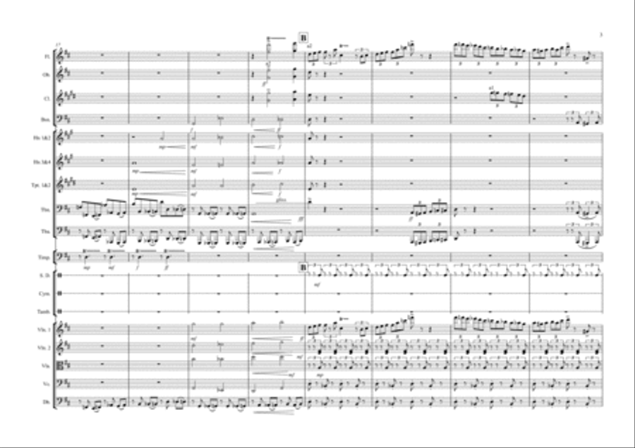 Symphony No.5 Op.21 (The Comic!) Full Orchestra scores gallery preview page 3