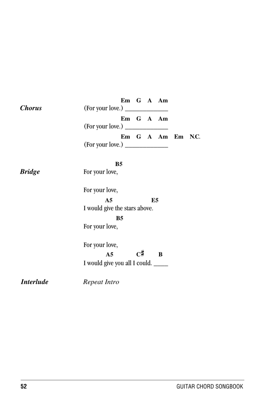 For Your Love For Your Love Acoustic Guitar scores gallery preview page 2