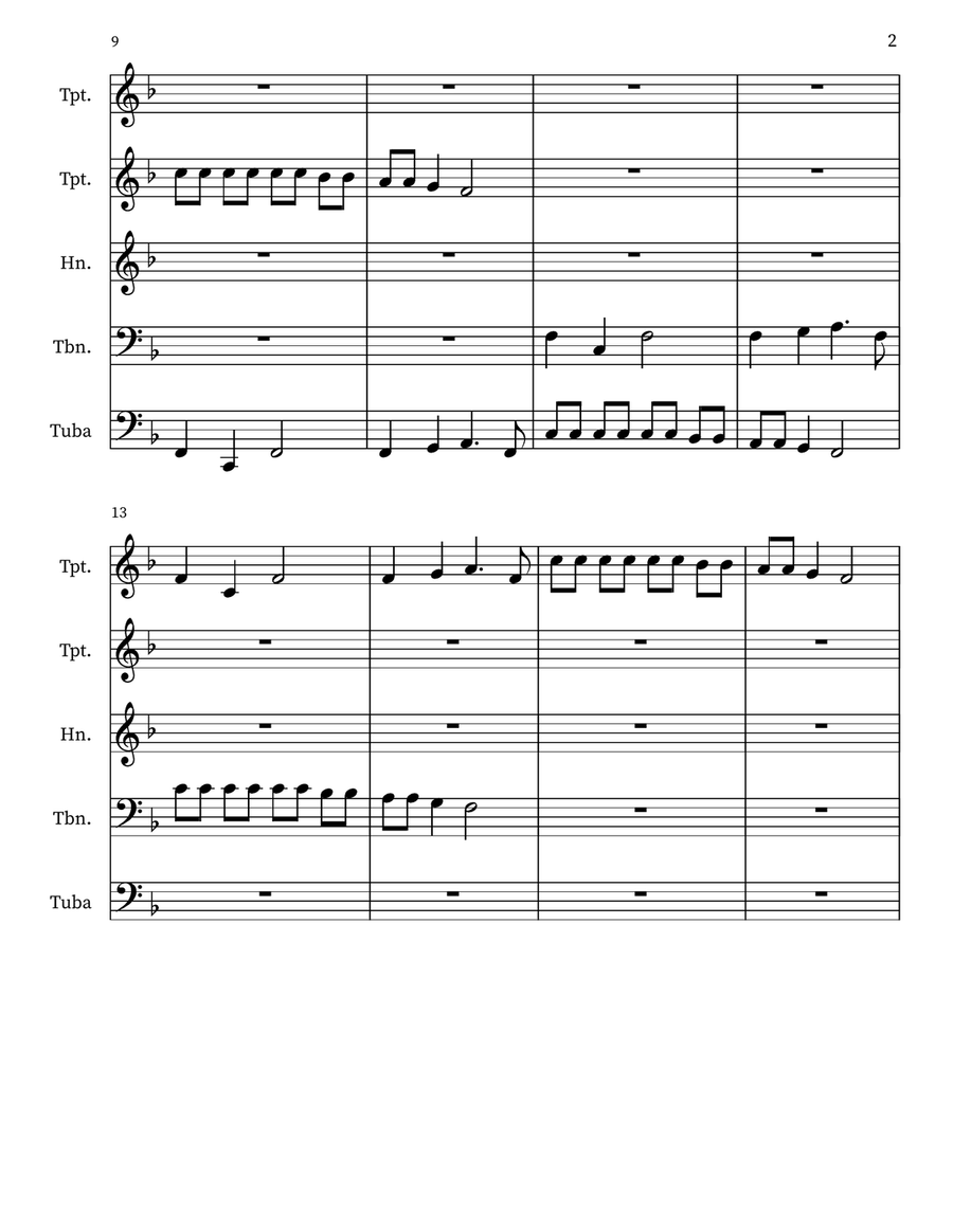 God bless All Good Friends Here Small Ensemble scores gallery preview page 2
