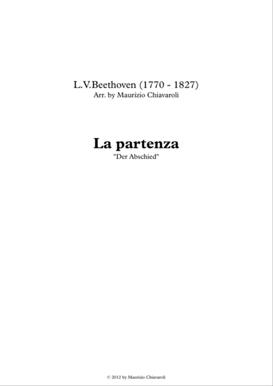 La partenza Chamber Orchestra scores gallery preview page 1