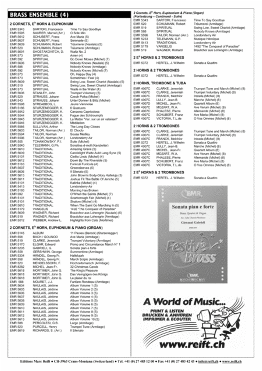 La Ville d'Ys Brass Ensemble scores gallery preview page 7