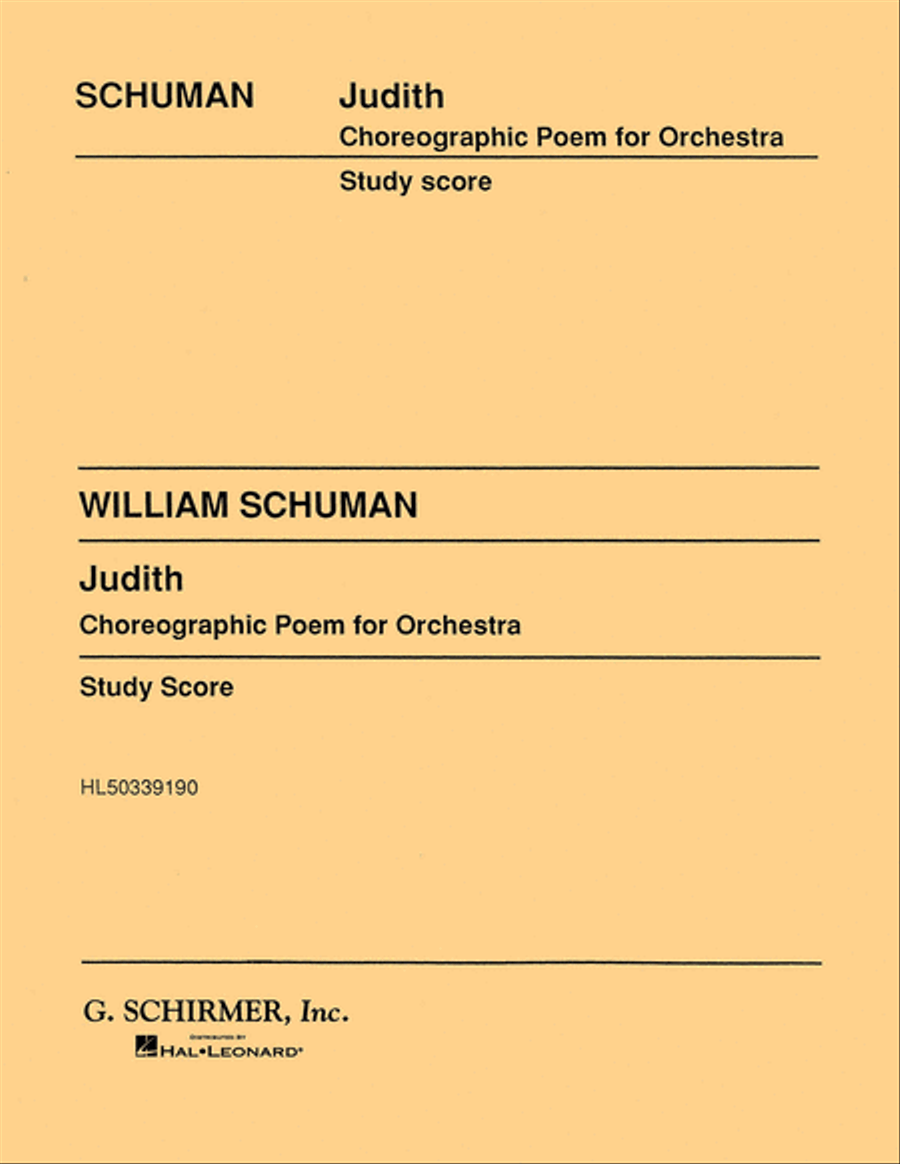 Judith Judith Orchestra scores gallery preview page 1