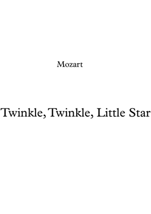 Twinkle, Twinkle, Little Star for Harp.