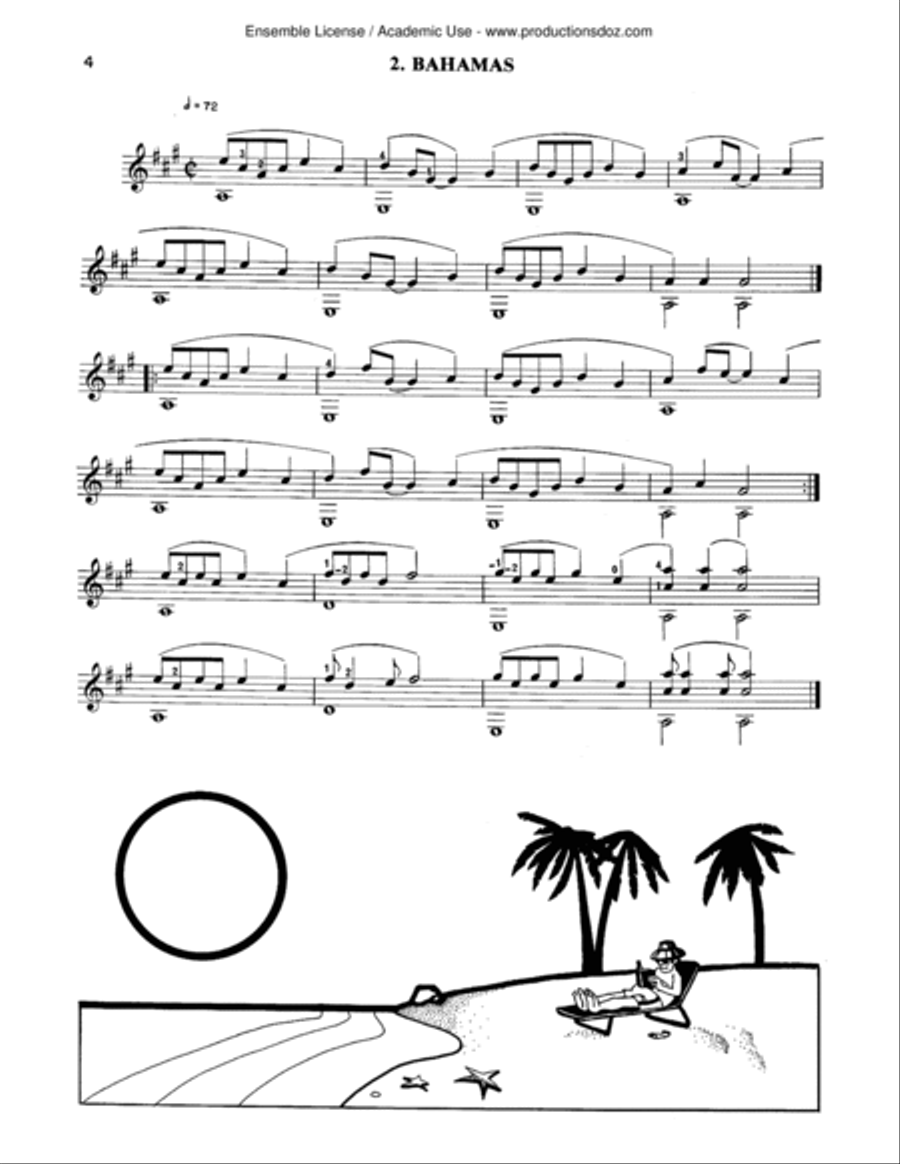 Divertissements, Vol. 1 Classical Guitar scores gallery preview page 4