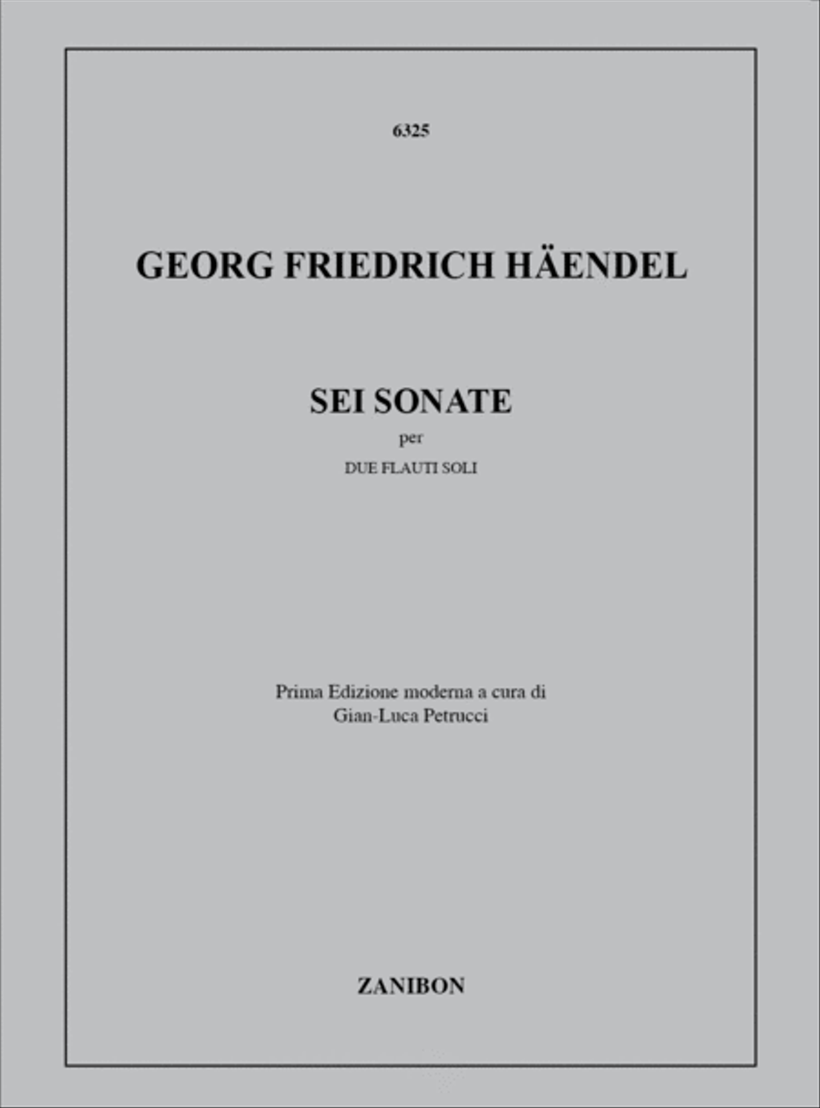 6 Sonate 6 Sonate Flute Duet scores gallery preview page 1