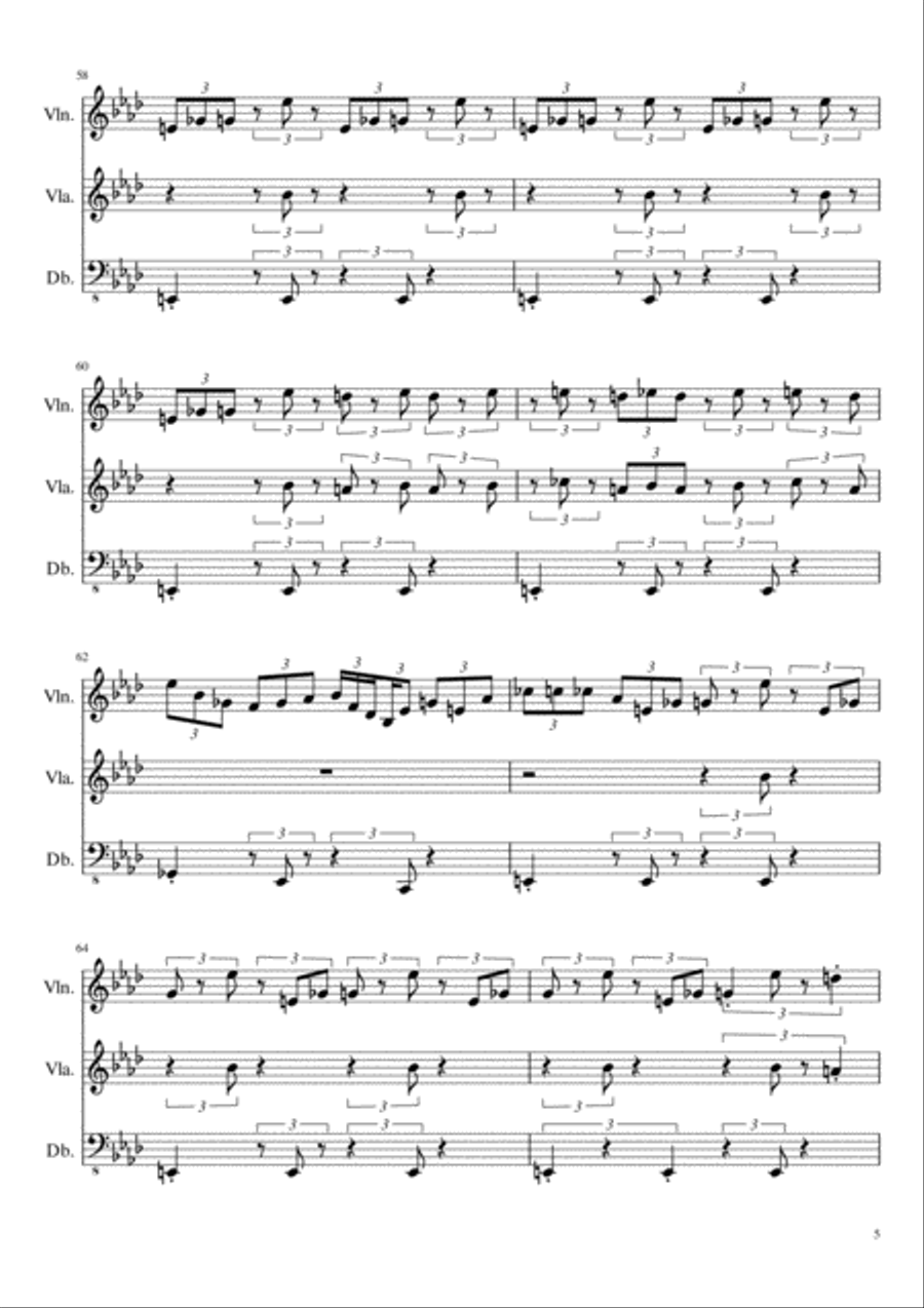 Remembrance Suite String Trio scores gallery preview page 5