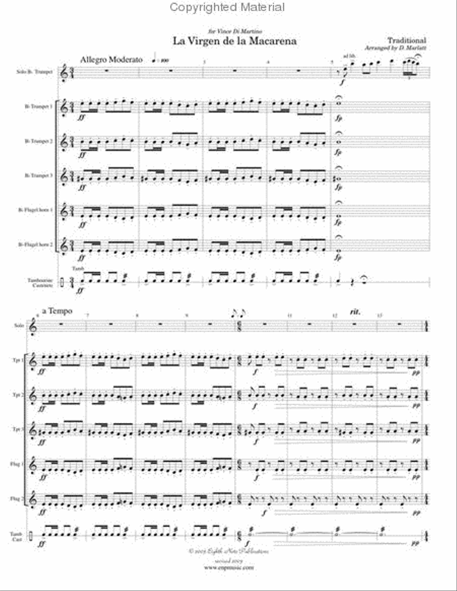 La Virgen de la Macarena Small Ensemble scores gallery preview page 2