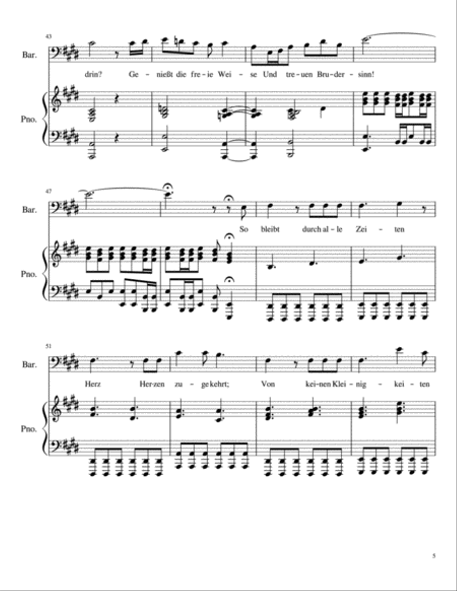 Bundeslied Voice Solo scores gallery preview page 5