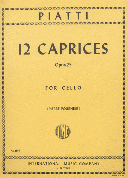 12 Caprices, Op. 25 (FOURNIER)