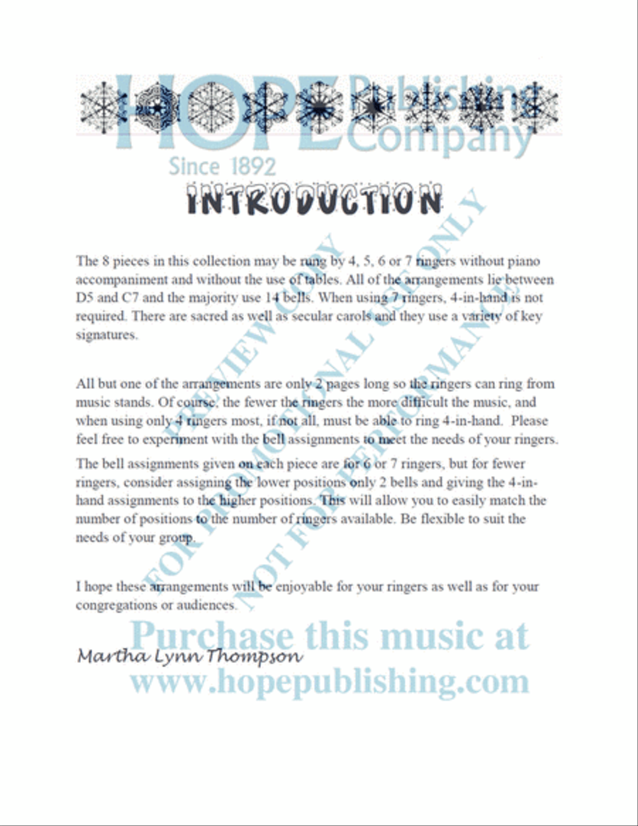 Ring with Less for Christmas Handbell Choir scores gallery preview page 3