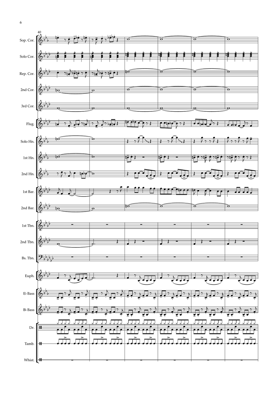 Heroes And Villains Brass Band scores gallery preview page 6