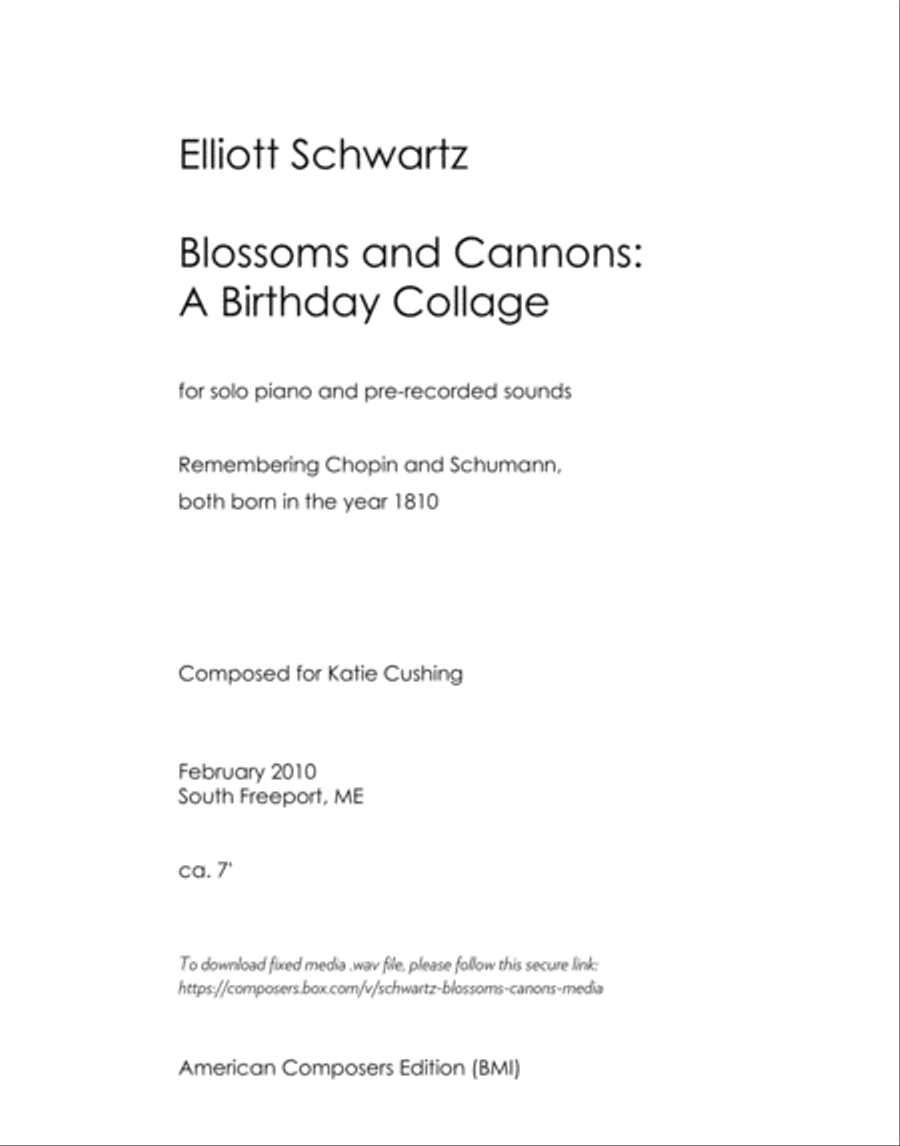 [Schwartz] Blossoms and Canons Piano Solo scores gallery preview page 3