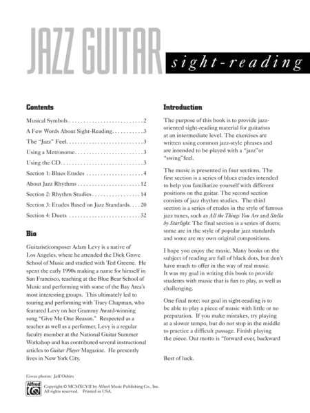Jazz Guitar Sight-Reading