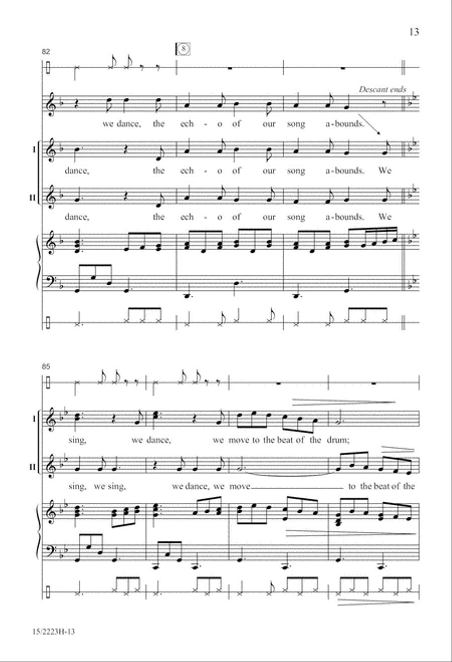 We Sing, We Dance! SSA scores gallery preview page 14