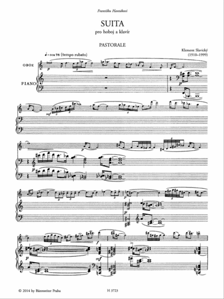 Suite for Oboe and Piano Suite for Oboe and Piano Piano Accompaniment scores gallery preview page 2