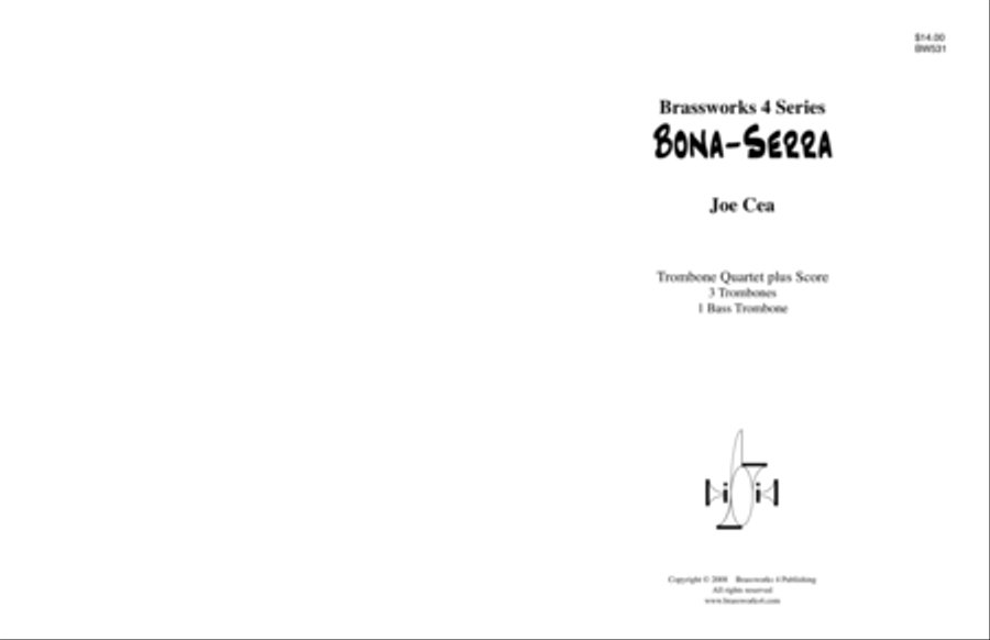 Bona-Serra Bona-Serra Trombone Quartet scores gallery preview page 1