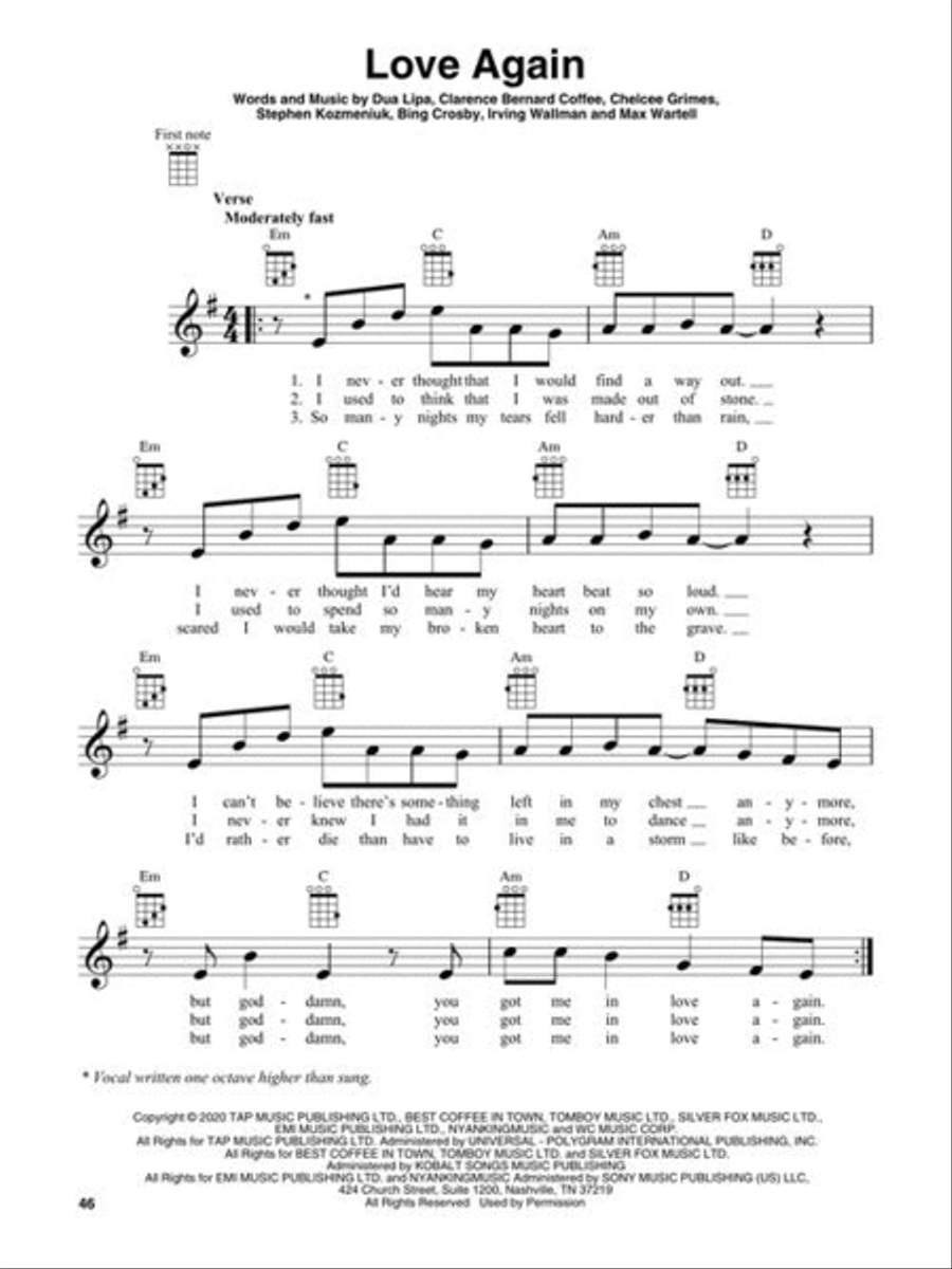 Chart Hits of 2021-2022 Ukulele scores gallery preview page 6