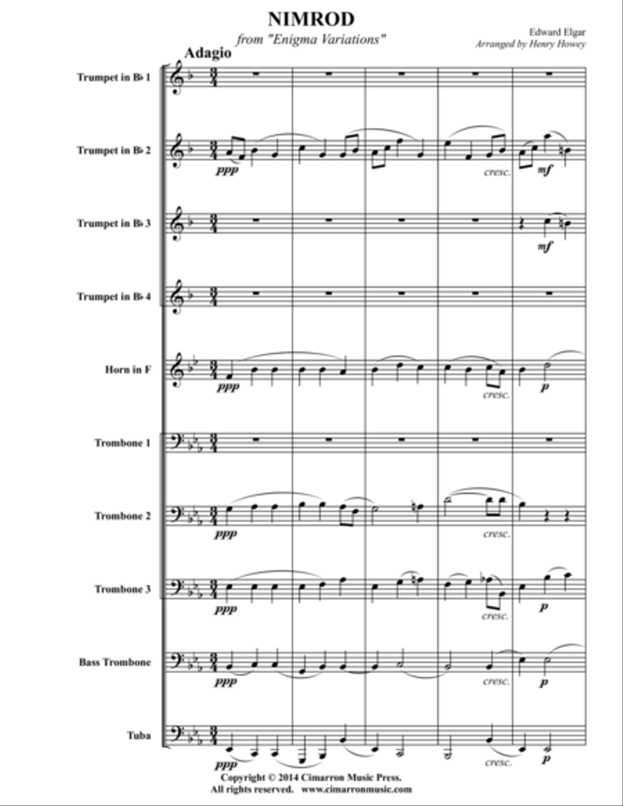 Nimrod School and Community scores gallery preview page 1