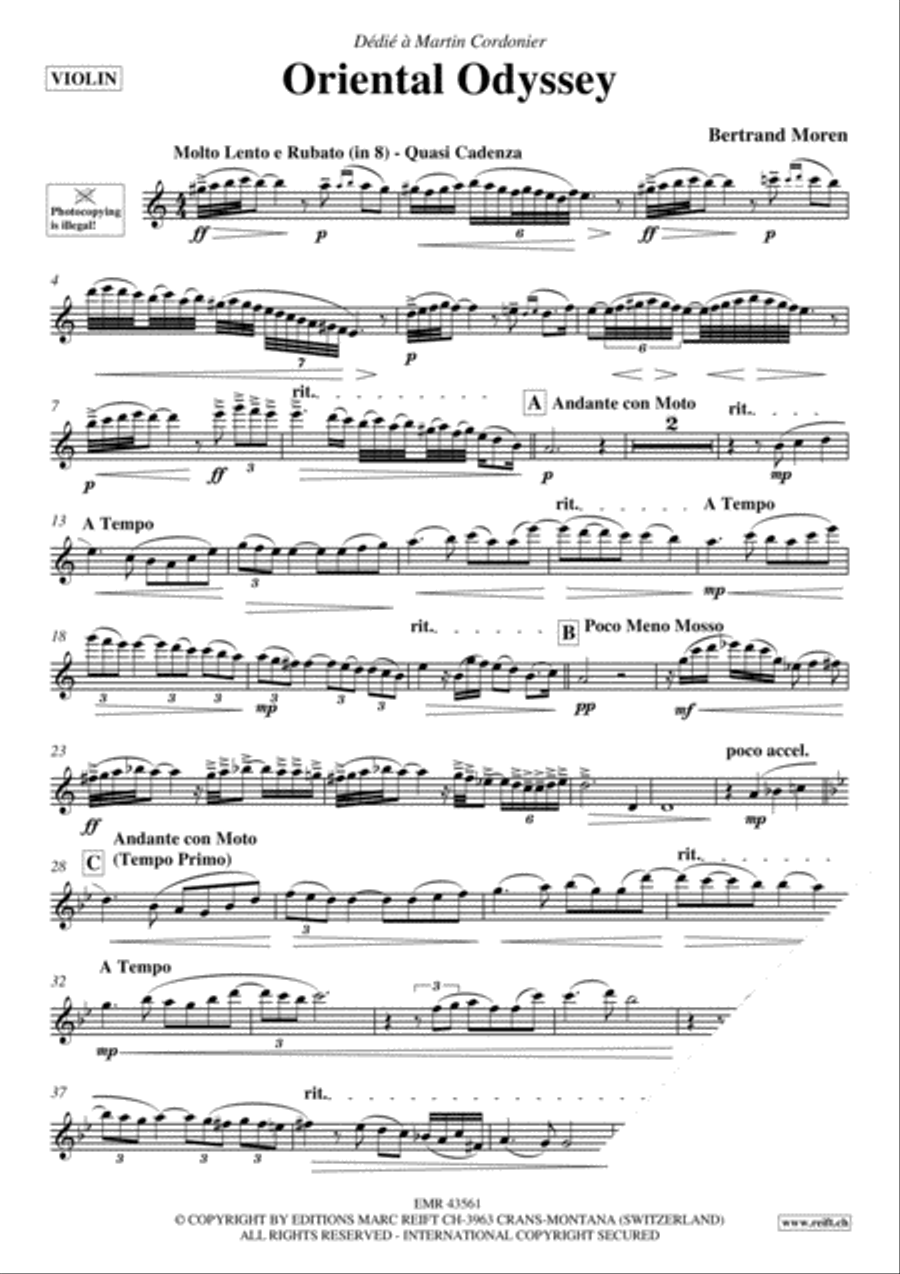 Oriental Odyssey Oriental Odyssey Violin Solo scores gallery preview page 3