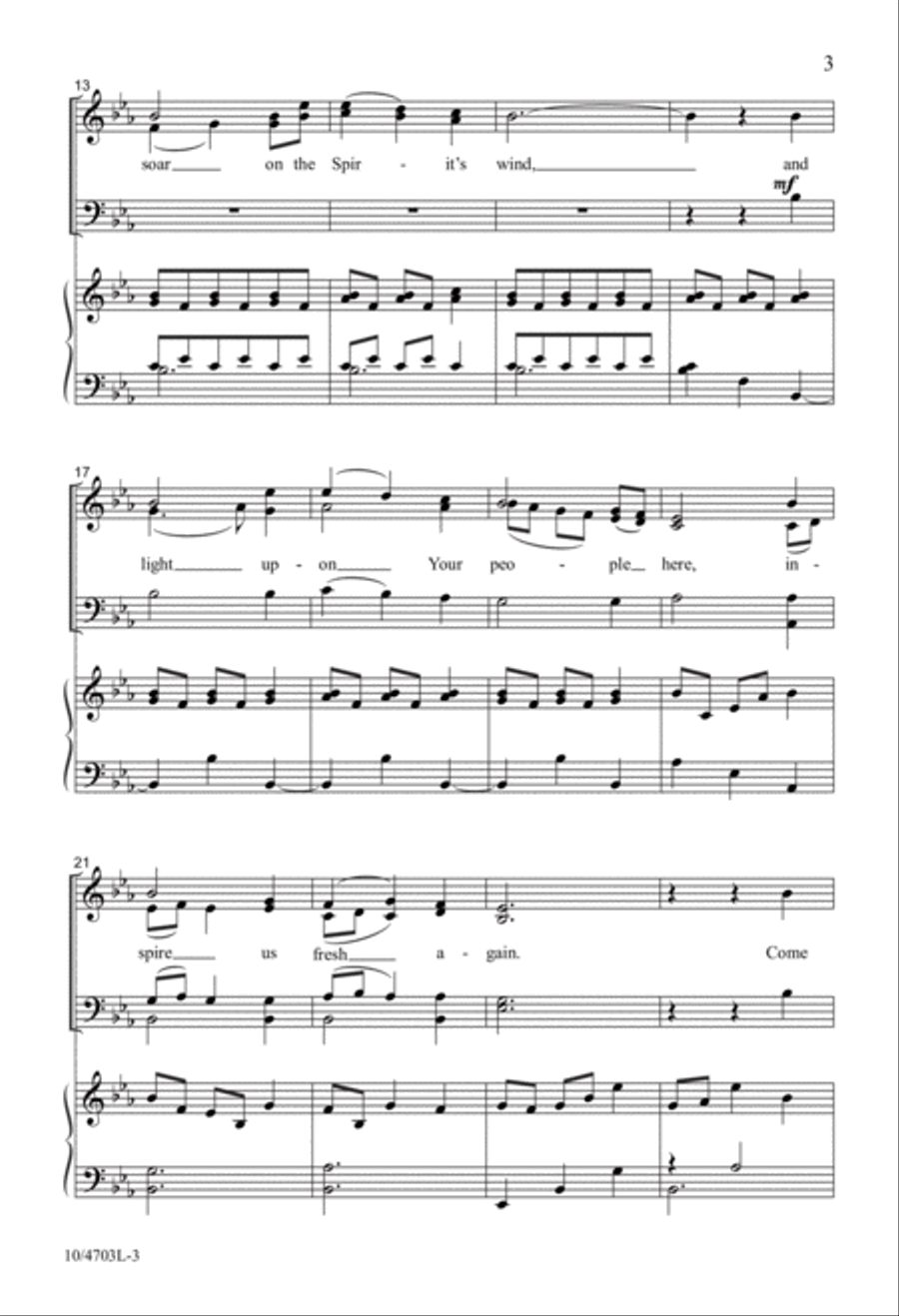Fly On, Sweet Heavenly Dove 4-Part scores gallery preview page 3