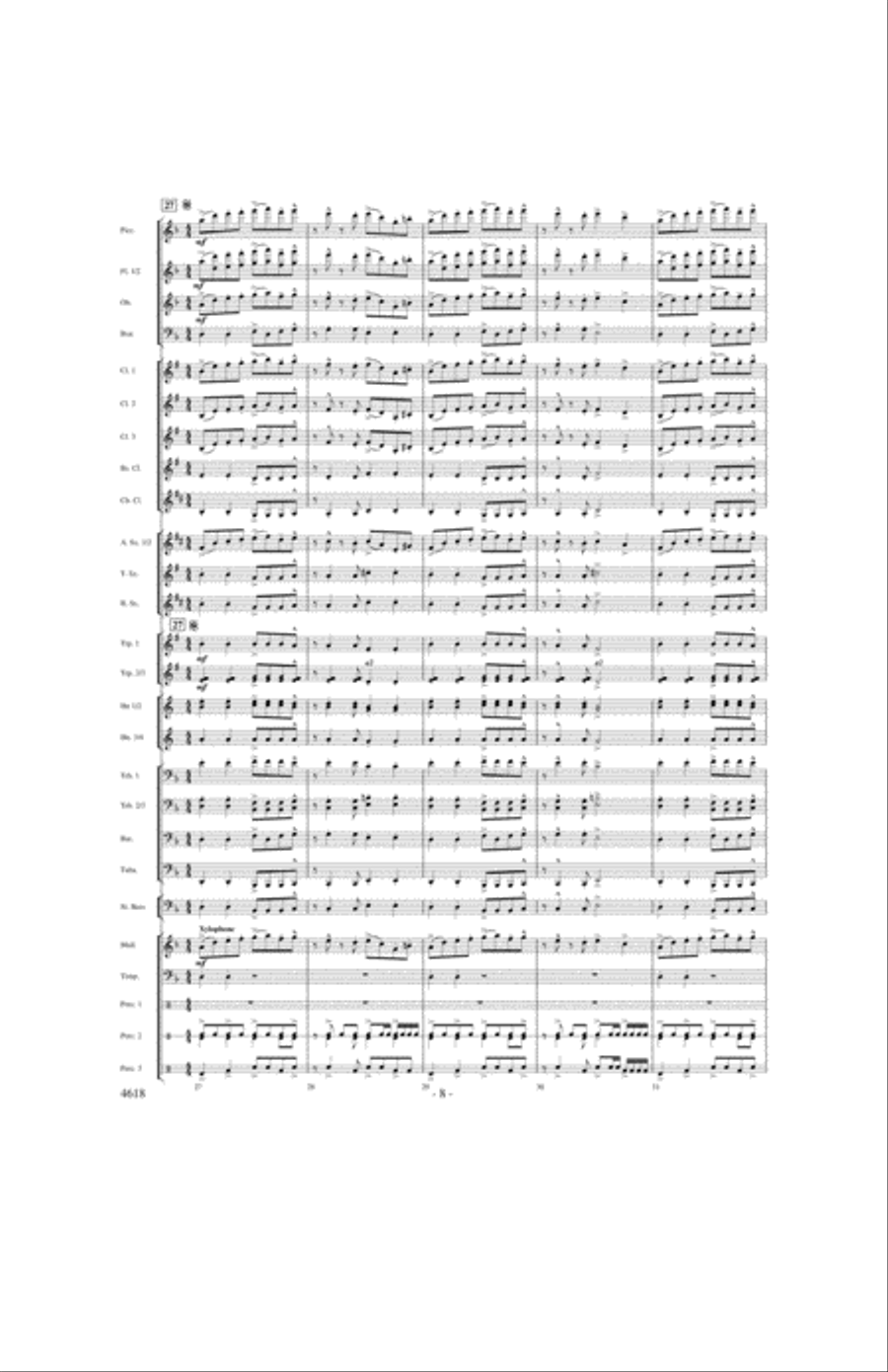 By the Rivers of Babylon Concert Band scores gallery preview page 7