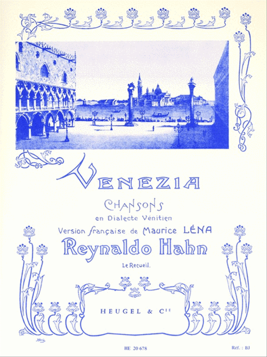 Venezia - 6 Chansons En Dialecte Venitien Voice Solo scores gallery preview page 1